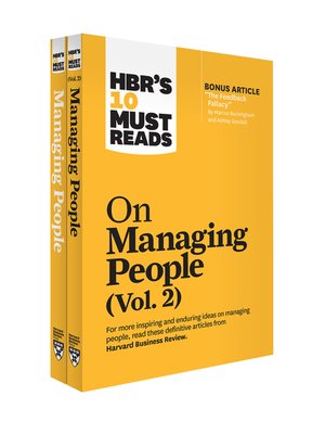 cover image of HBR's 10 Must Reads on Managing People 2-Volume Collection